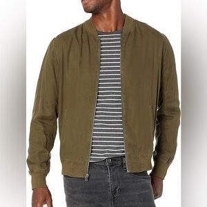 PAIGE Men's Olive Bomber Jacket